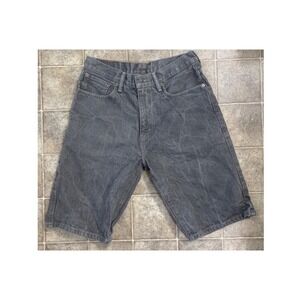 Levi Strauss 569 Mens Grey Marbled Loose Fit Denim Shorts W32 Skater